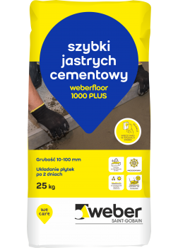 Floor 1000+ szybki jastrych cementowy 10-100 mm 25kg 