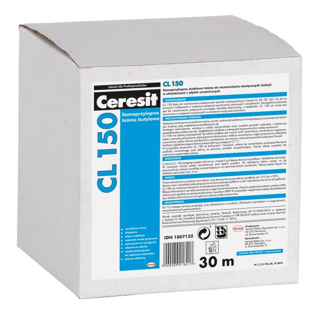 CL150 samoprzylepna taśma butylowa 30m