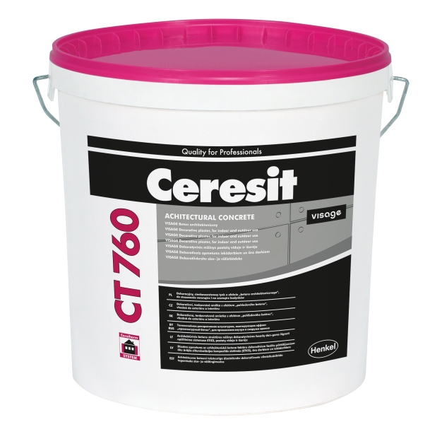 CT760 Visage tynk ozdobny beton architektoniczny baza Chicago Grey 20kg