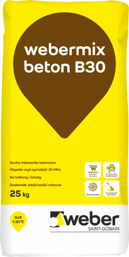Mix beton B30 sucha mieszanka betonowa 20-150mm 25kg
