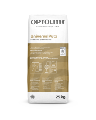 UniversalPutz uniwersalny tynk szpachlowy 25kg biały