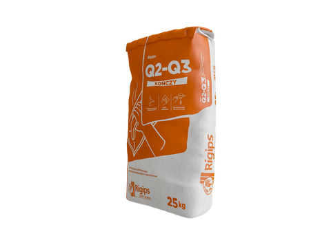Masa szpachlowa Rigips Q2-Q3 Kończy wzmocniona polimerami 25kg paleta 48 szt