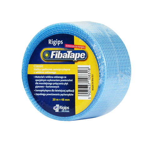 FibaTape - siatka spoinowa samoprzylepna RIGIPS o szerokości 48 mm i dł. L = 90 m karton 24 szt
