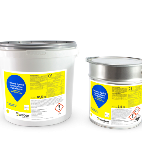 EP400 barwna żywica epoksydowa dyspersyjna 15kg RAL7040