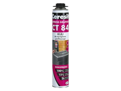 * CT84 Express Graphite klej poliuretanowy do styropianu grafitowego 850ml