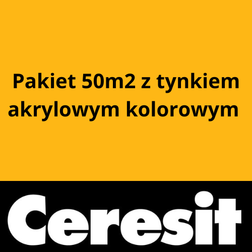 Pakiet 50m2 z tynkiem akrylowym kolorowym