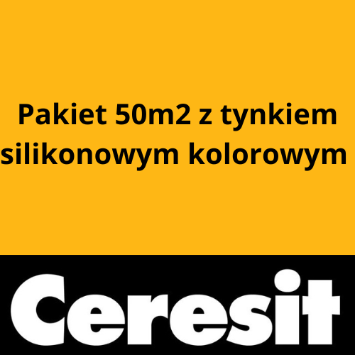 Pakiet 50m2 z tynkiem silikonowym w kolorze