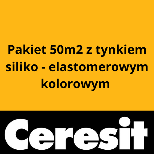 Pakiet 50m2 z tynkiem siliko-elastomerowym w kolorze