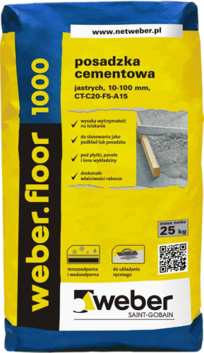 Floor 1000 posadzka cementowa 10-80 mm 25kg