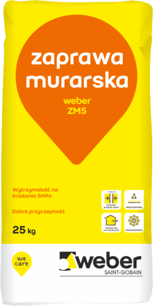ZM5 cementowa zaprawa murarska 5MPa 25kg