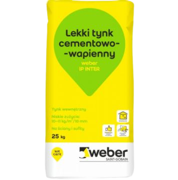 * IP INTER lekki tynk cementowo-wapienny wewnętrzny 25kg