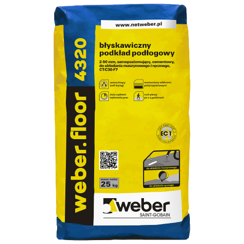 * Floor 4320 błyskawiczny podkład podłogowy 2-50mm