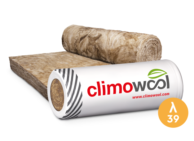 DF39 wełna mineralna w rolkach Climowool 10cm lambda 039  opakowanie 9,24m2