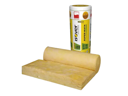 *  SUPER MATA gr.3cm Lambda 033 paleta=432m2 rolka=18m2 wełna mineralna  Isover
