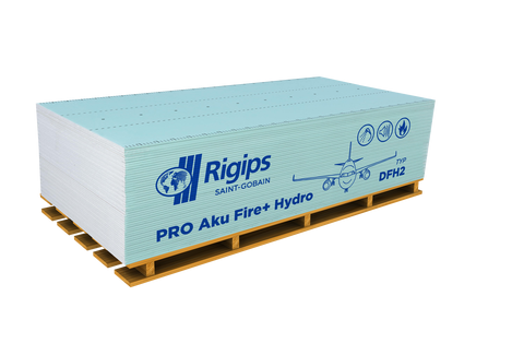 Rigips płyta G-K ognio i wodoodporna 1200x2600x12,5 paleta=60 szt