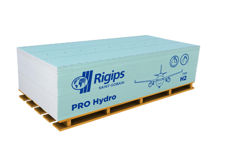 Rigips płyta G-K wodoodporna 1200x3000x12,5 paleta=64 szt