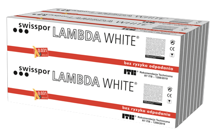 Swisspor styropian grafitowy fasada LAMBDA WHITE L=031. gr.17 cm op=0,251m3