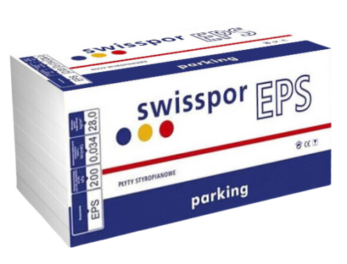 Swisspor styropian biały PARKING EPS 200 L=034 gr.9 cm op=0,27m3 3m2