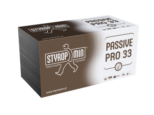 STYROPMIN Fasada Passive grafitowy styropian PRO lambda 033 12cm paczka=0,3m3 2,5m2