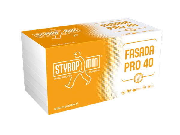 STYROPMIN Fasada biały styropian PRO lambda 040 12cm paczka=0,3m3 2,5m2