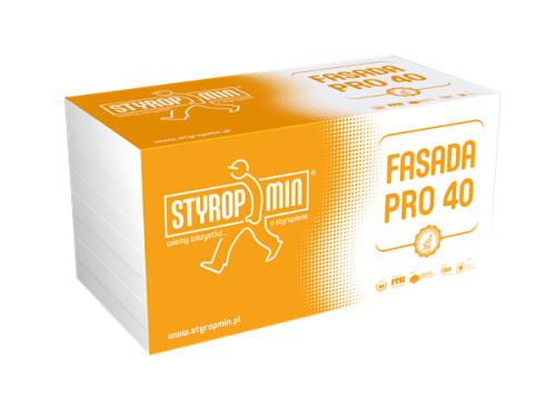 STYROPMIN Fasada biały styropian PRO lambda 040 8cm paczka=0,28m3 3,5m2