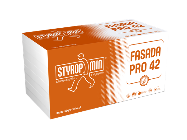 STYROPMIN Fasada biały styropian PRO lambda 042 13cm paczka=0,26m3 2m2