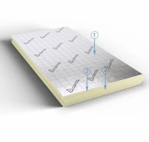 Płyta PIR AGRO AL o gr. 230mm 600 x 1200 opak. 1,44m2     lambda 0,022