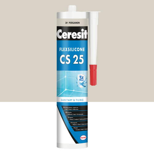 39 - Silikon Sanitarny Ceresit CS-25 pergamon