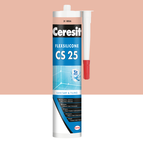 31 - Silikon sanitarny Ceresit CS-25 rosa