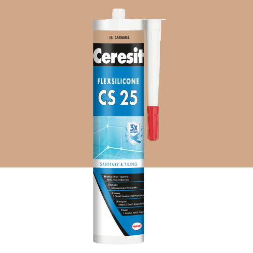 46 - Silikon sanitarny Ceresit CS-25 caramel