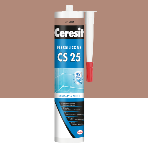 47 - Silikon Sanitarny Ceresit CS-25 siena