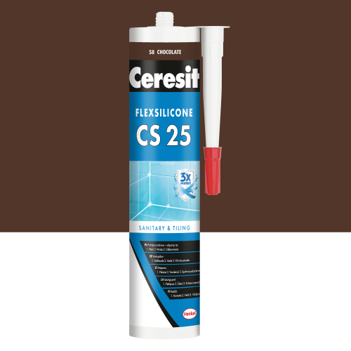 58 - Silikon sanitarny Ceresit CS-25 chocolate