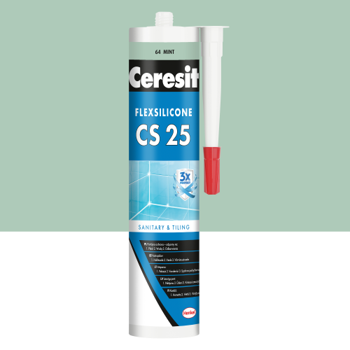 64 - Silikon sanitarny Ceresit CS-25 mint