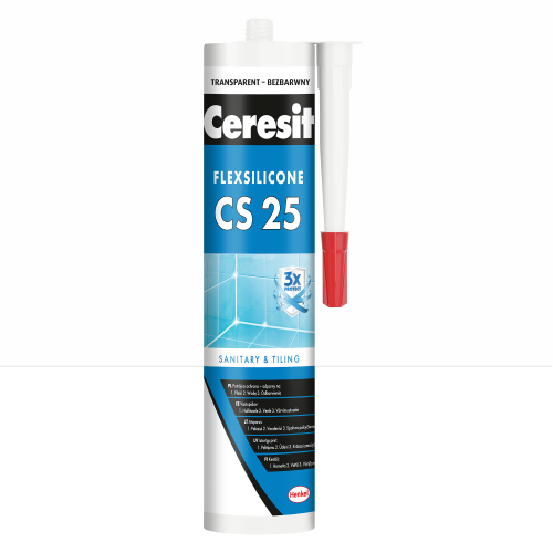 Silikon sanitarny Ceresit CS-25 bezbarwny