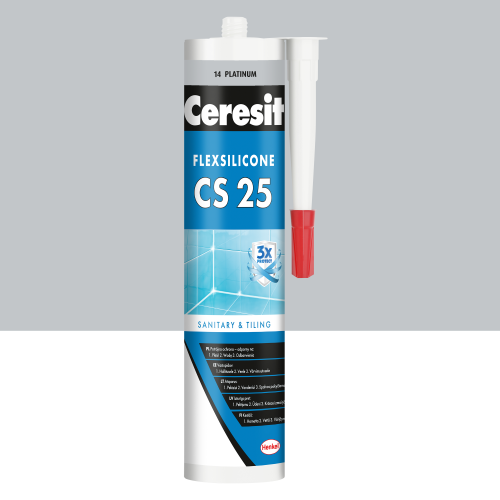14 - Silikon sanitarny Ceresit CS-25 platinum