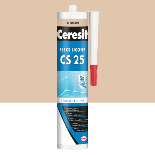 43 - Silikon sanitarny Ceresit CS-25 bahama