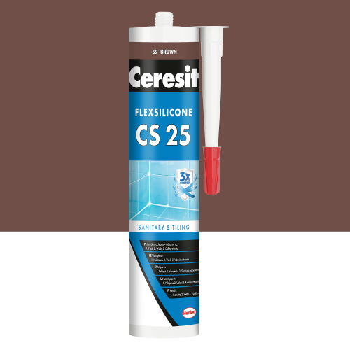 59 - Silikon sanitarny Ceresit CS-25 brown