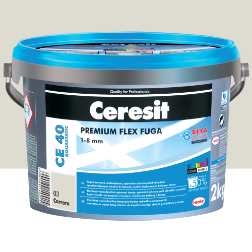 CE40 Aqua fuga elastyczna  carrara 5kg
