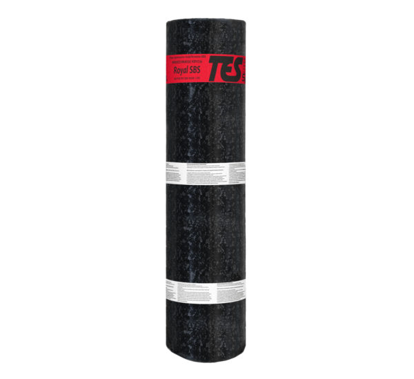 Papa wierz. TES ROYAL SBS W-PYE PV250 S52H -20C; grubość 5,2mm; włóknina poliestrowa; rolka 5 m2; Szafir; paleta 120m2