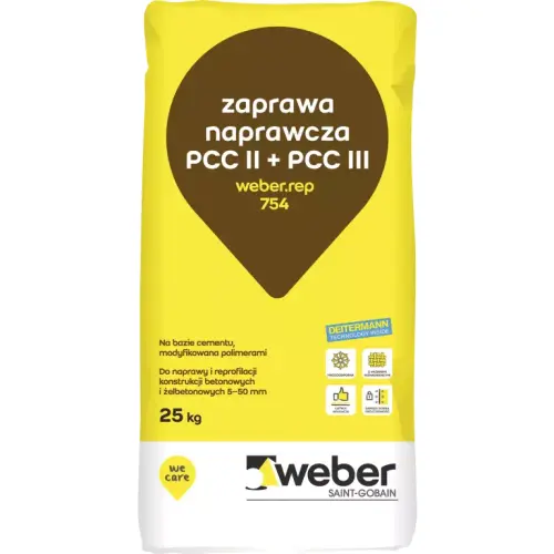 754 zaprawa naprawcza PCC 25kg