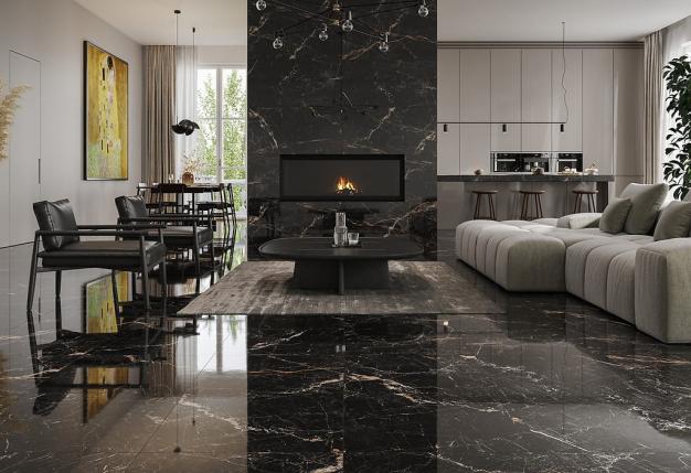 Płytka uniwersalna ARAKAMI BLACK POLISHED RECT 60X60 G1 opakowanie 1,44m2