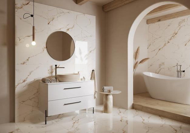 Płytka uniwersalna AVERSA STATUARIO WHITE POLISHED RECT 60X120 G1 opakowanie 1,44m2