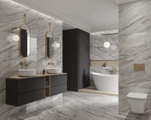 Płytka uniwersalna LAMBADO GREY POLISHED RECT 60X120 G1 opakowanie 1,44m2