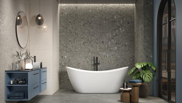 Płytka uniwersalna TERRAZZO STONE WHITE MATT RECT 29,8X59,8 G1 opakowanie 1,25m2