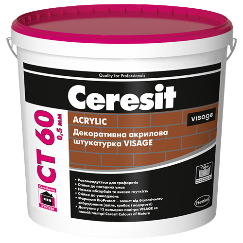 CT60 Visage 0,5mm tynk akrylowy efekt cegły 25kg KOLOROWY