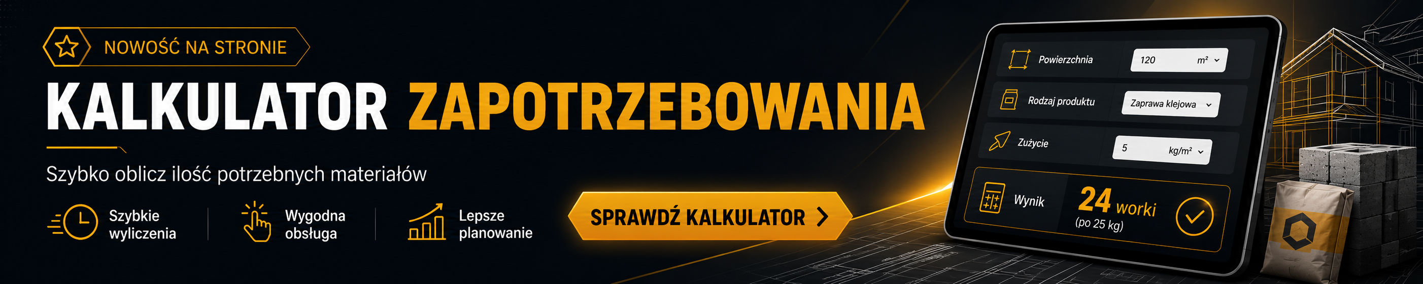 Kalkulator zużycia materiałów